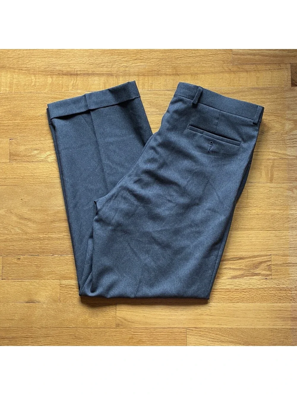 Lauren Ralph Lauren Total Comfort Gray Pleated Dress Pants Men’s 33x30